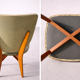Chaise scandinave bois et Skaï