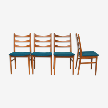 Set de 4 chaises scandinaves 1960