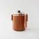 Vintage Danish Wood Ice Bucket with Copper Details, 1960's