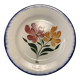 Compotier E. Charbonnier, Salins, Terre de Fer, modele campagne, made in france, motif de fleurs