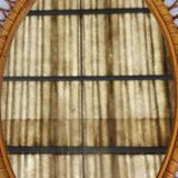 Italian rattan mirror 60's