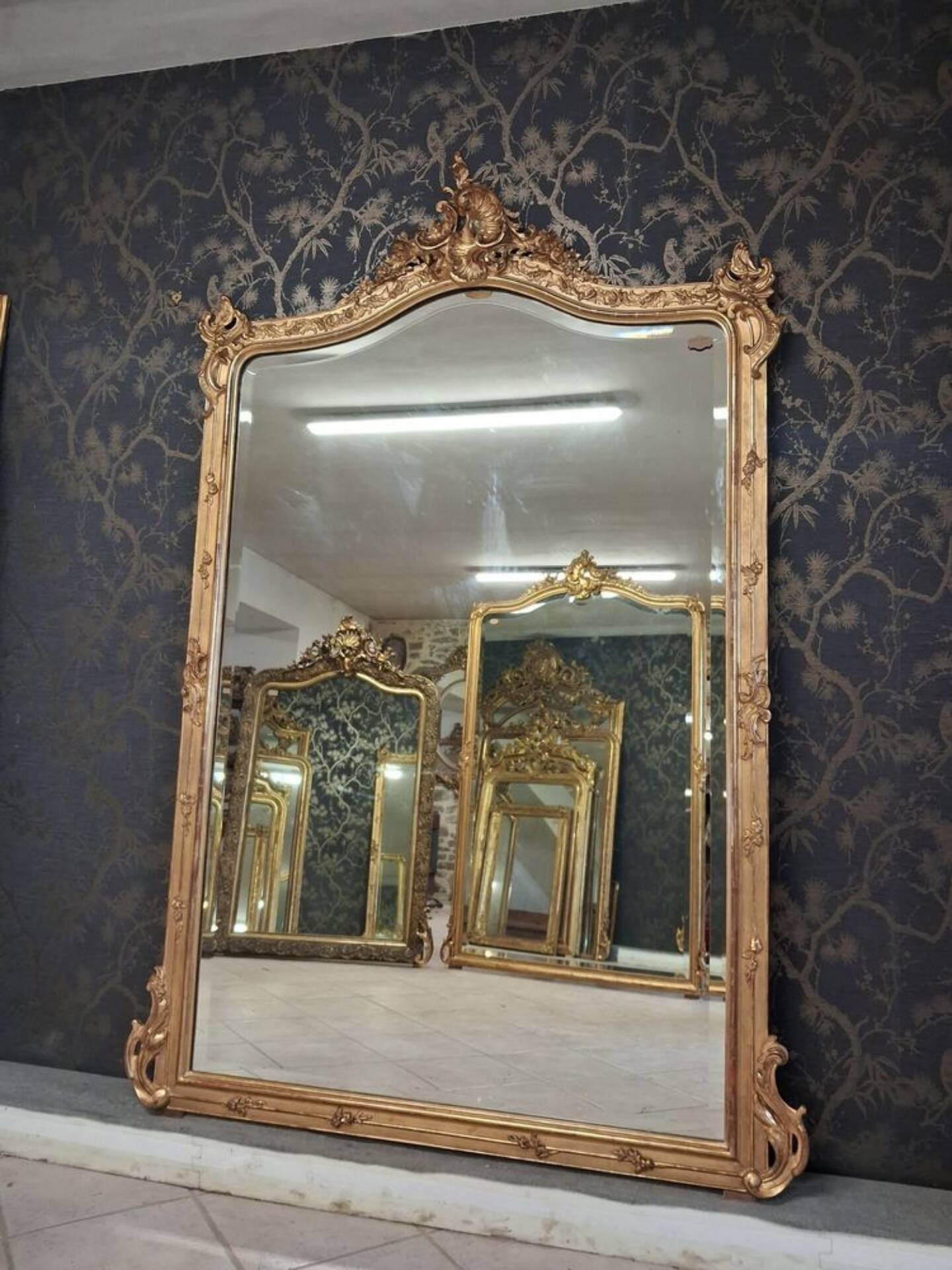 Miroir époque Napoléon III 203 x 139