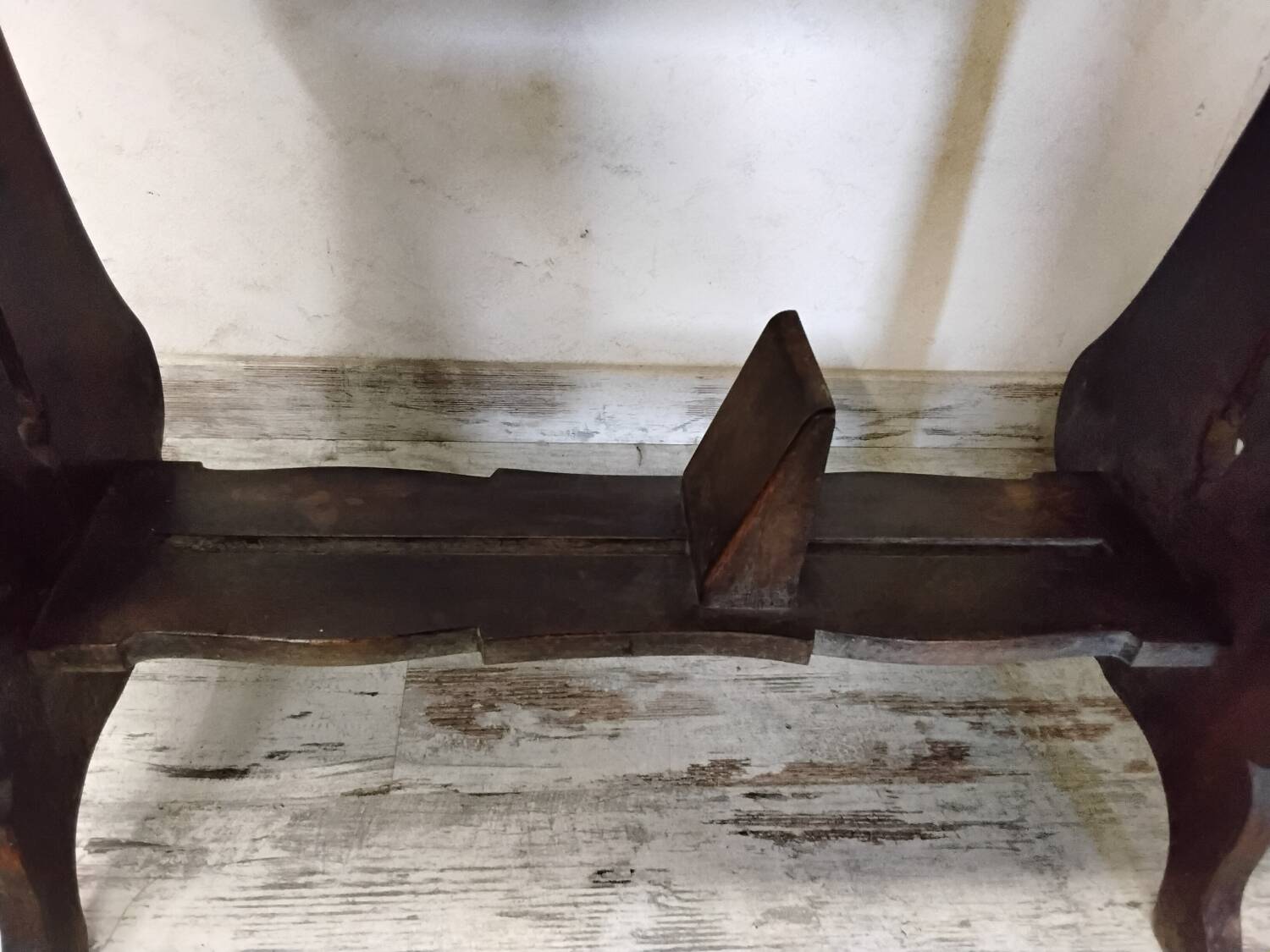 Antique table with a system