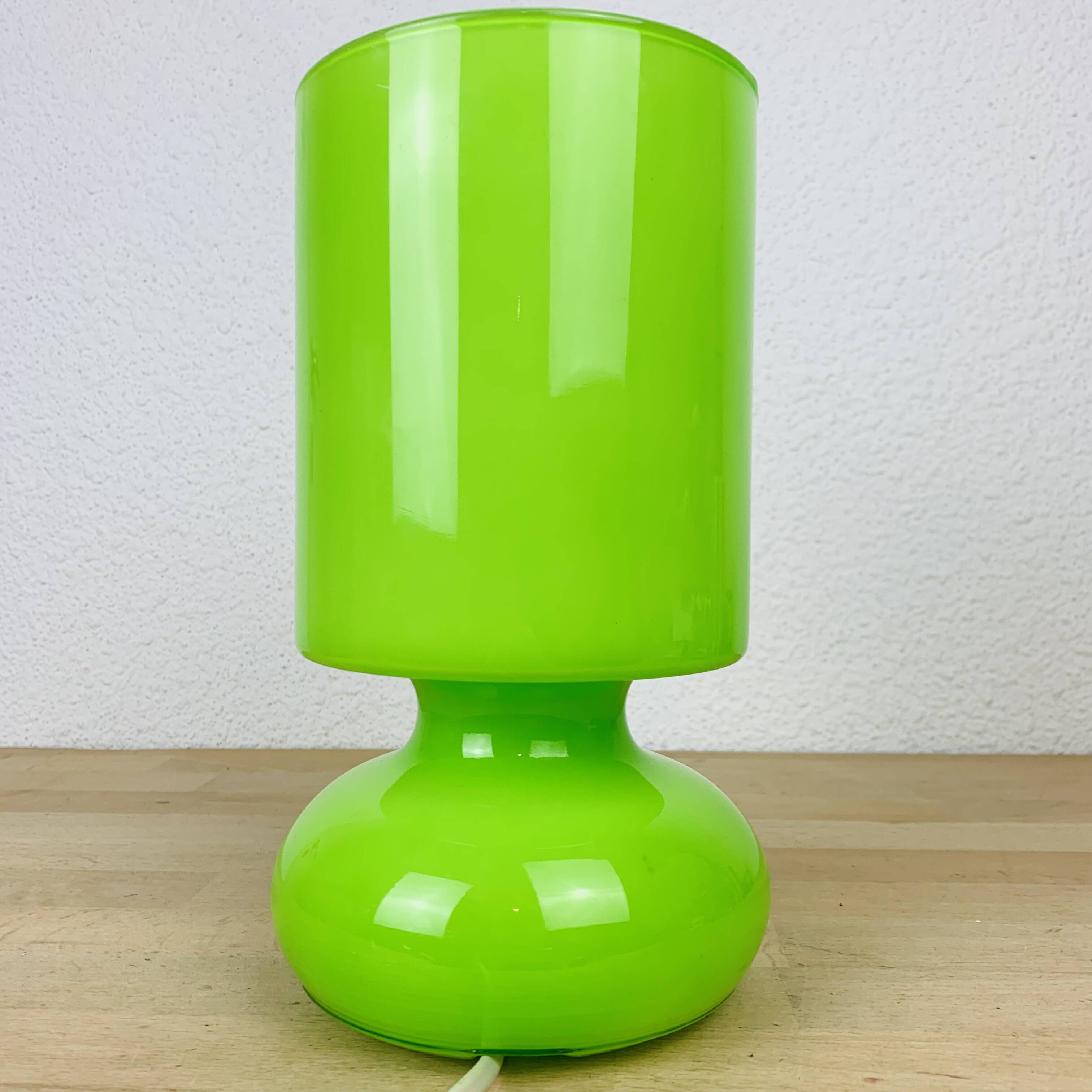 IKEA vintage green glass lamp Lykta