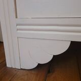 Armoire parisienne rose rangement enfant vintage bois bohême fleurs TBE