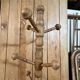 Oak parrot coat rack