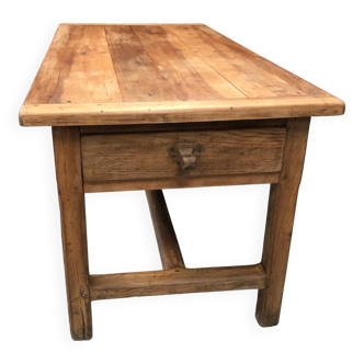 Large oak bakery table