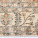 Tapis floral orange vintage, 340x85cm