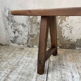 Solid walnut bench 230 cm