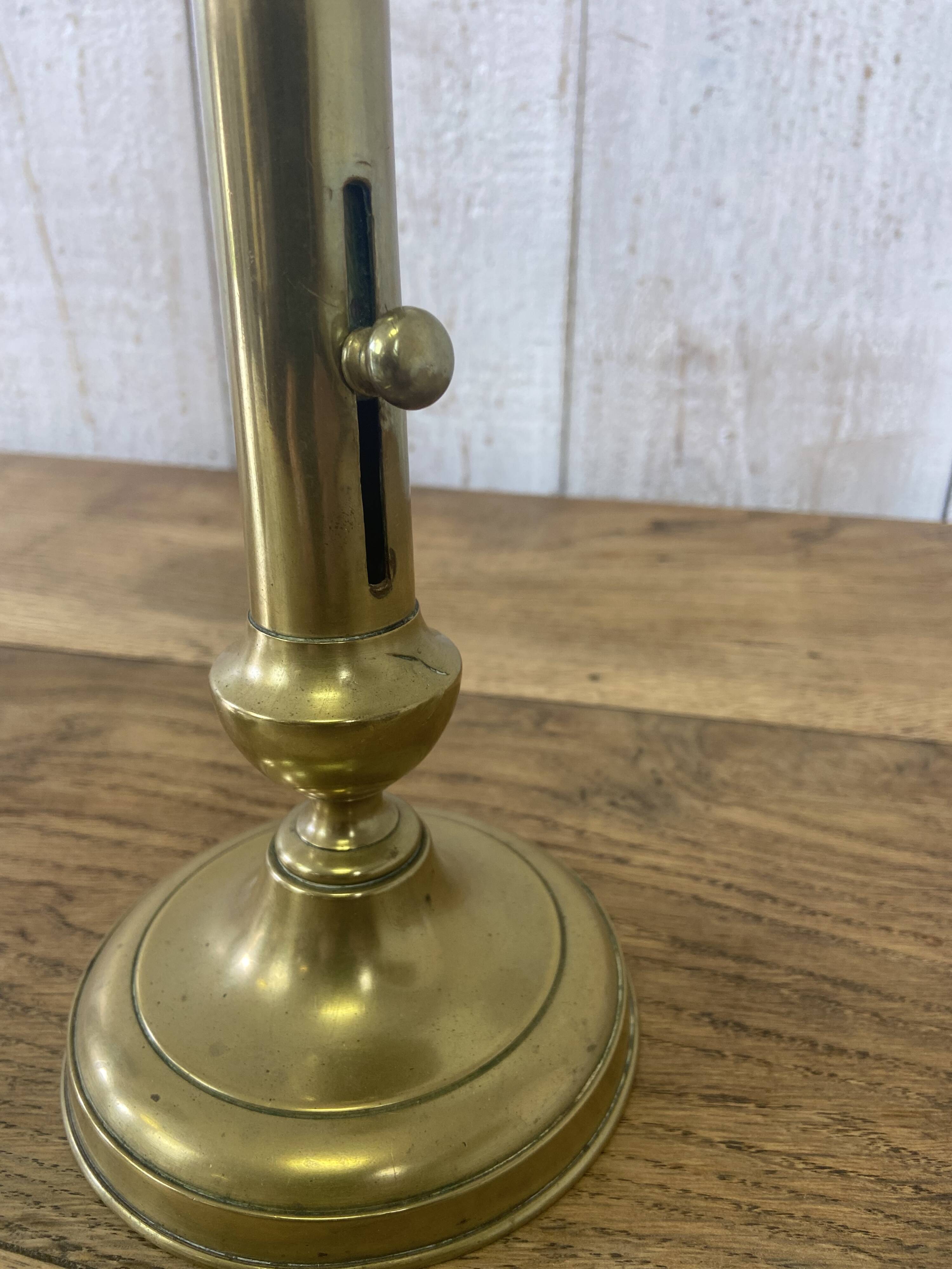Pair of brass candlesticks