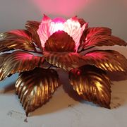 Vintage Gold Metal Wall or Ceiling Light "Sun"