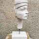 Young girl's head in plaster