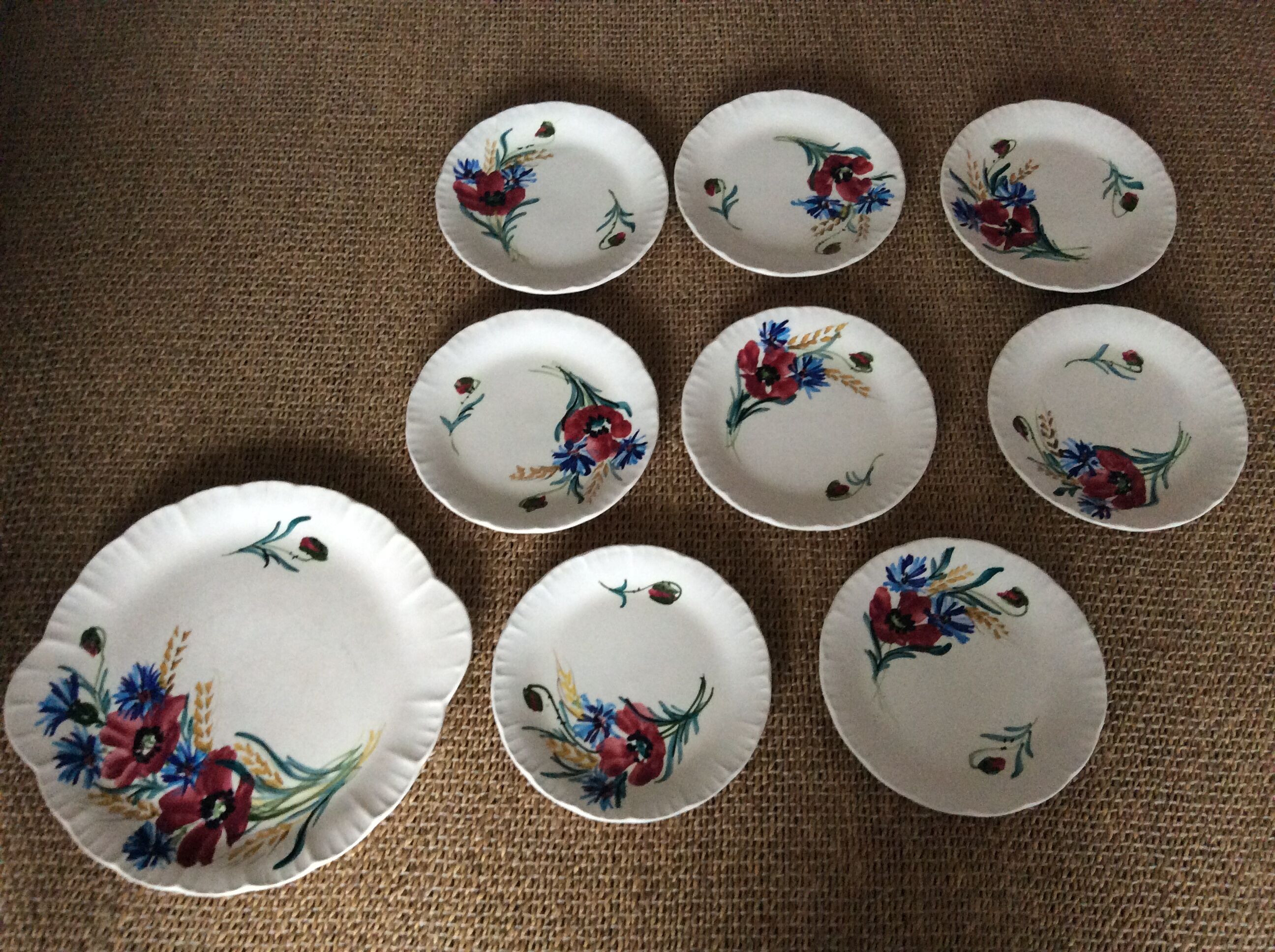 Set de 8 assiettes Vallauris