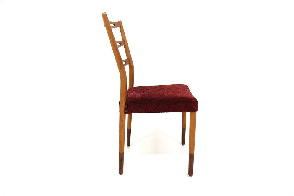 Set de 4 chaises scandinave en hêtre, Treman, Suède, 1960