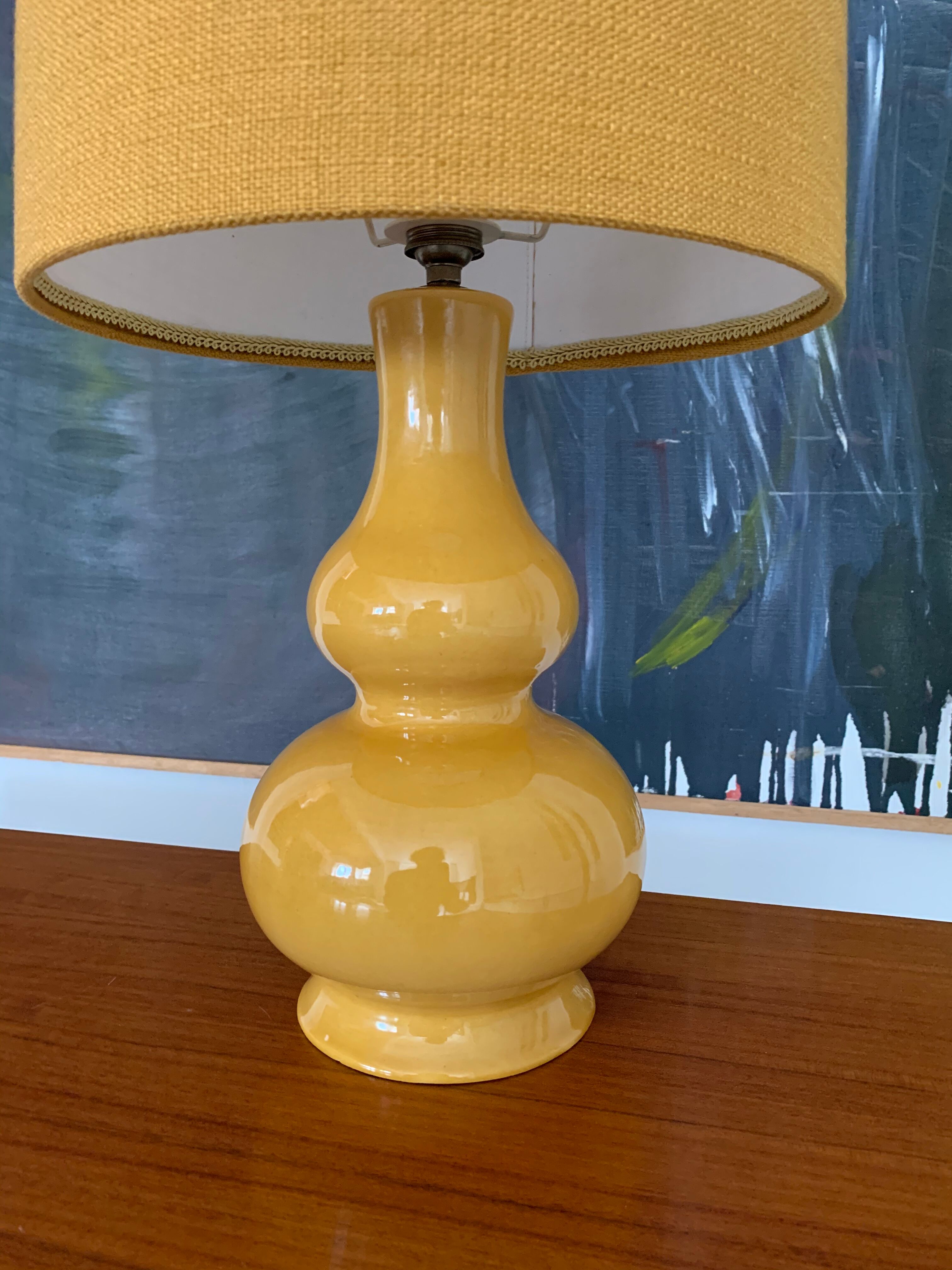 Lampe céramique vintage années 60