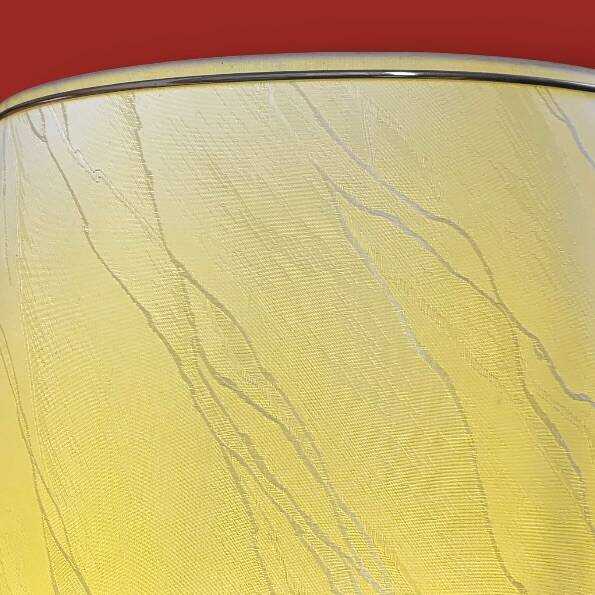 Vintage table lamp in glazed ceramic and gold-tone metal