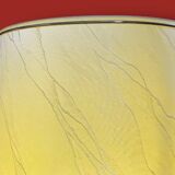 Vintage table lamp in glazed ceramic and gold-tone metal