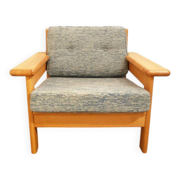 Fauteuil vintage danois en chêne - Laboremus Viborg