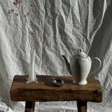 White glass bud vase