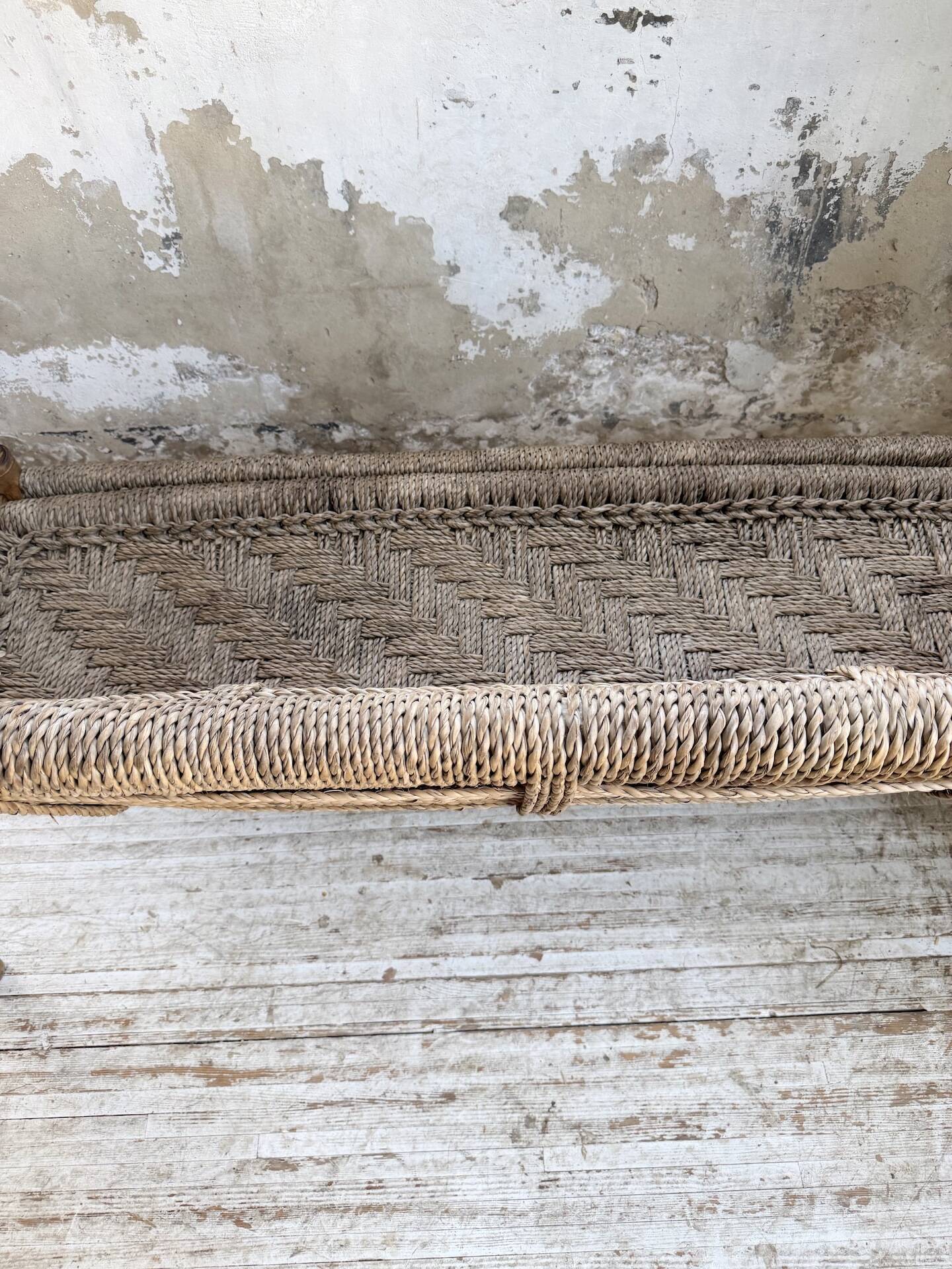 Audoux and Minet cord bench