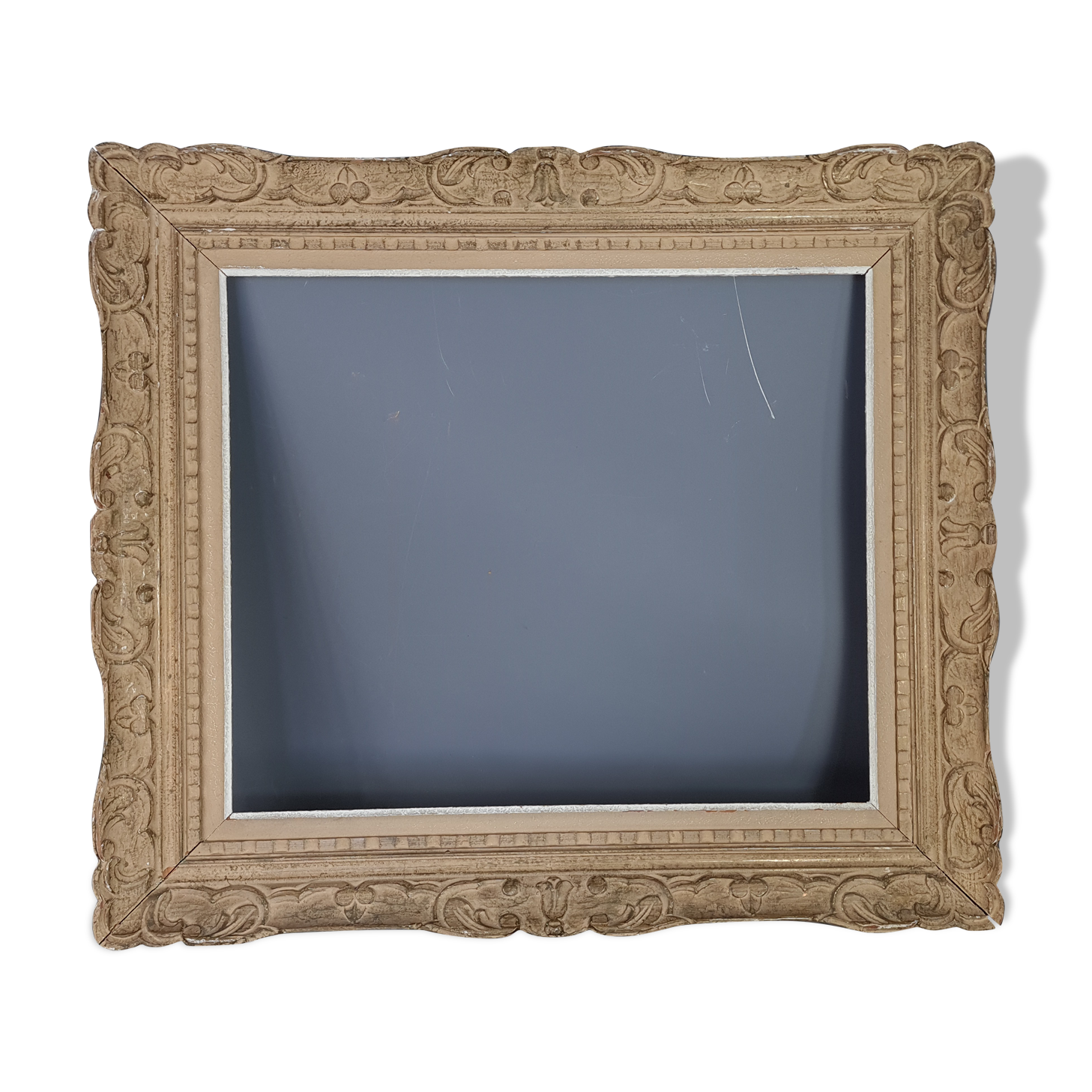 Frame Montparnasse old carved wood 74x65 foliage 55.7x46.7 cm SB