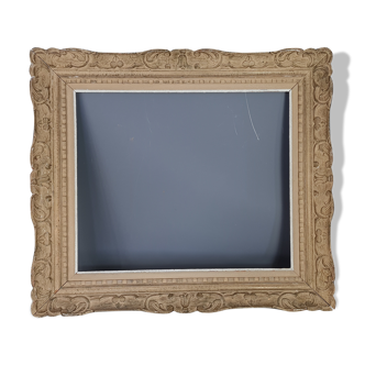Frame Montparnasse old carved wood 74x65 foliage 55.7x46.7 cm SB
