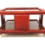 Leather coffee table, Italy, 1970