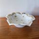 White and Gold Limoges Porcelain Bowl