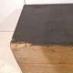 Large travel trunk in blackened wood