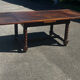Solid oak extendable table, turned legs – 19th century