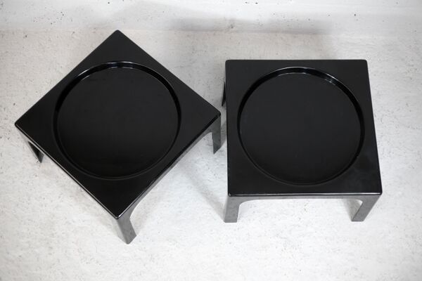 Paire de table basses space age en fibre de verre, circa 1970