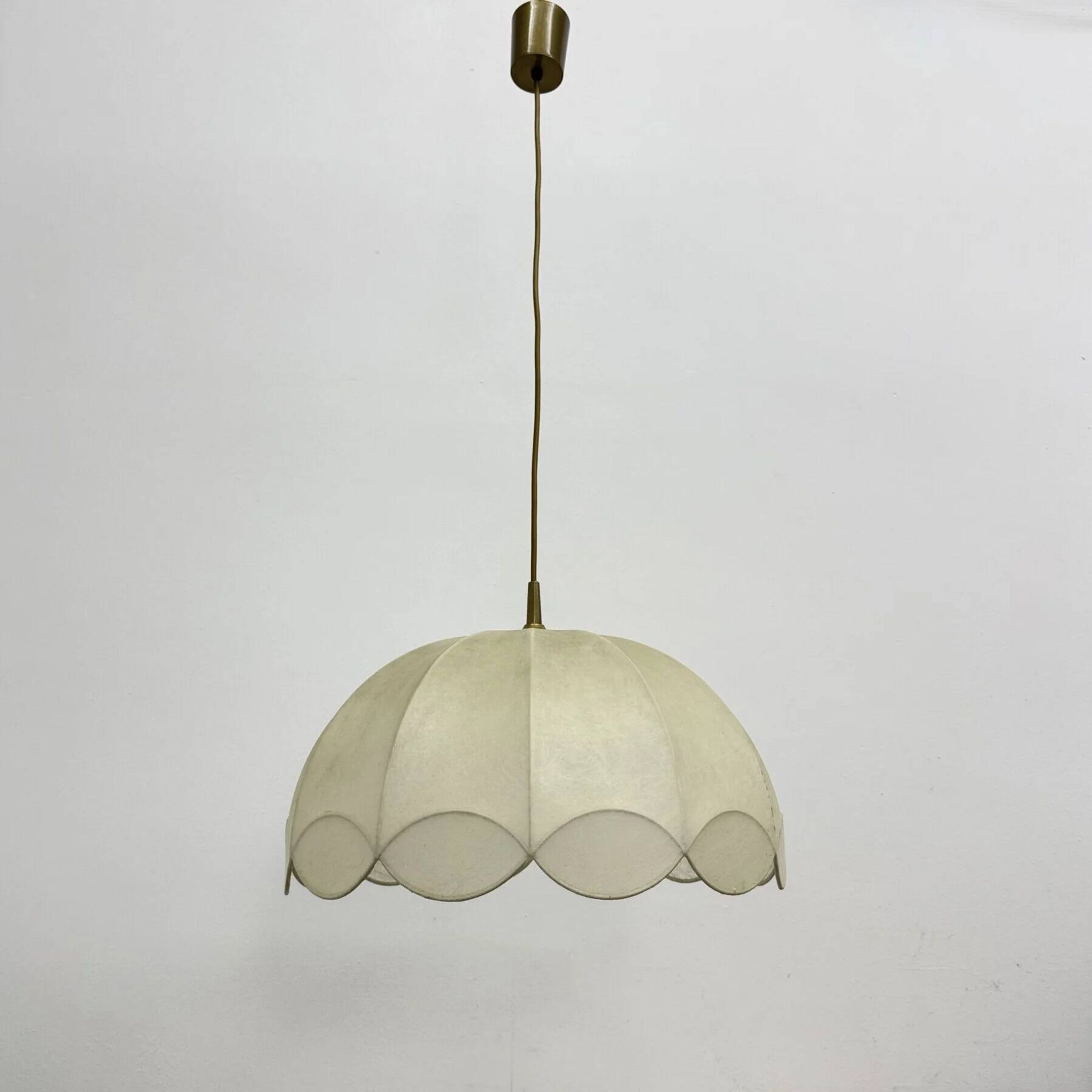 German mid-century "Cocoon" wavy chandelier by Goldkant, 1970s