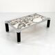 Table basse postmoderne en marbre Calacatta Violetta, 1980