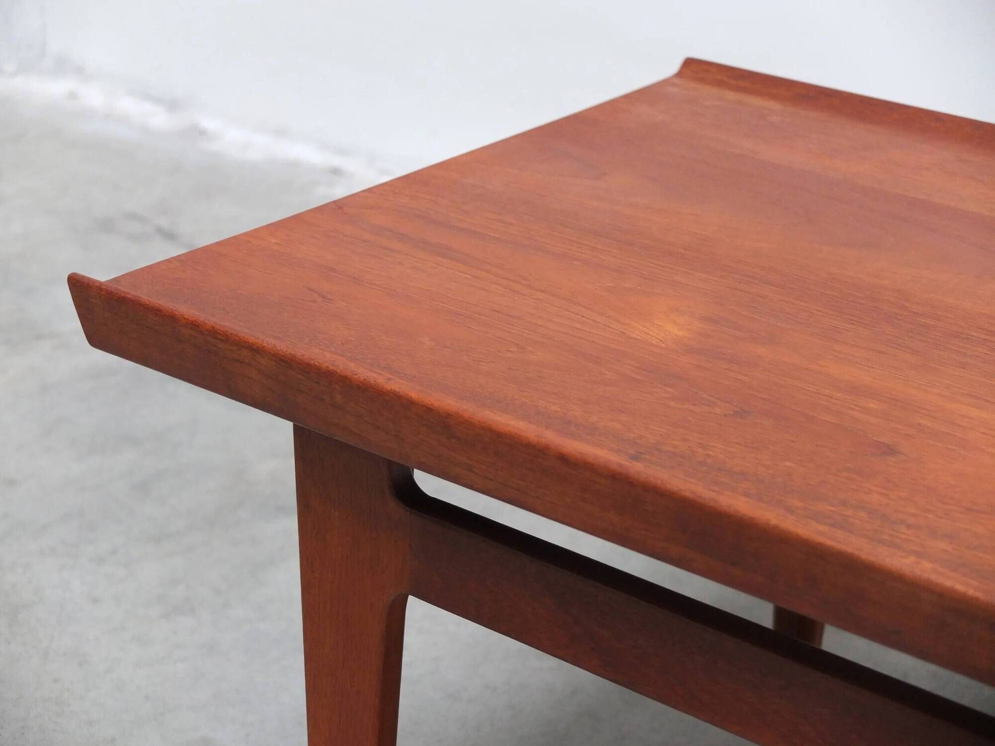Danish coffee table in solid teak by Finn Juhl for France & Son, 1960s