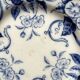 6 dessert plates in iron earth Flora, Creil and Montereau late nineteenth
