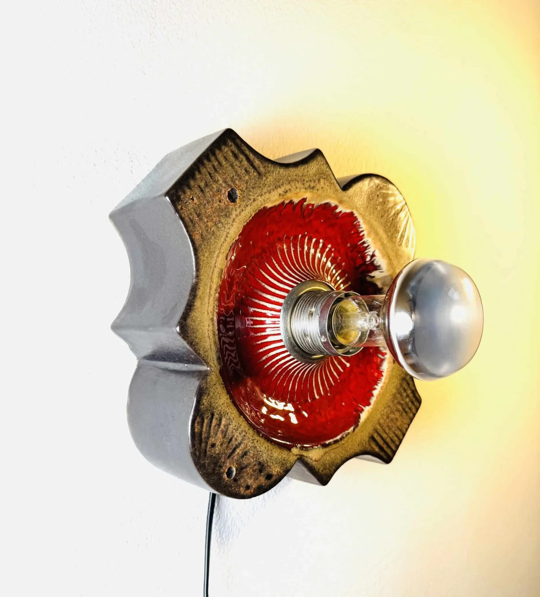 Ceramic Wall Lamp By Hustadt Leuchten, Germany, 1960S