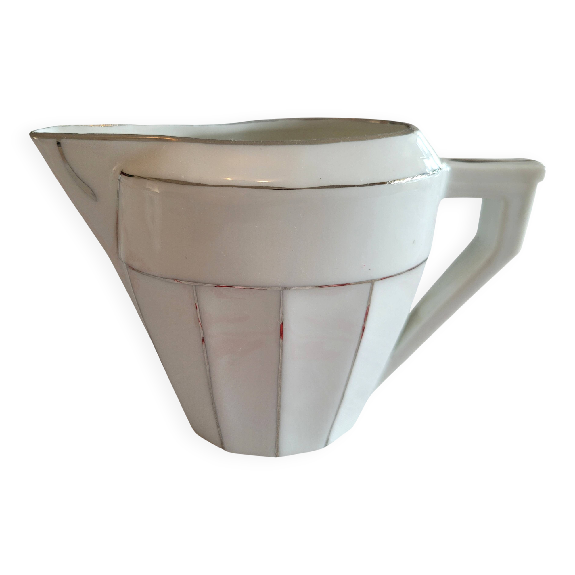 Old milk jug M S Limoges paste