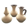 Trio de vases terre cuite