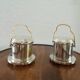 Individual silver-plated Art Deco coffee pots