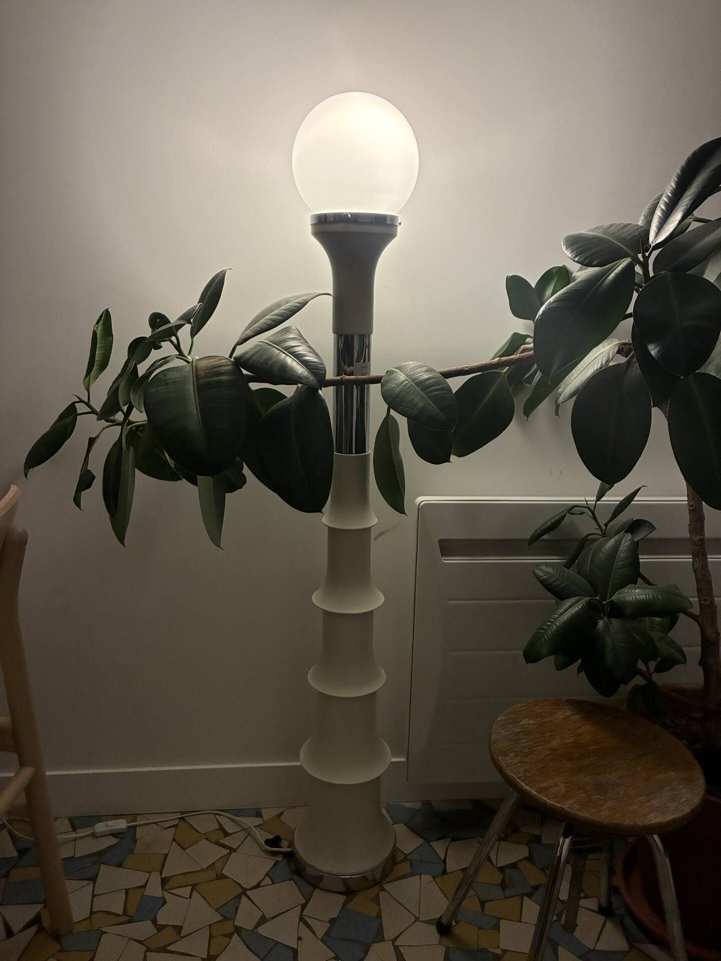 Enrico Tronconi bamboo floor lamp