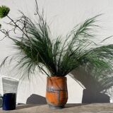 Raku vase / signed ceramic / handmade pottery