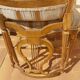 Paire de chaises à dossier lyre doré