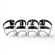 Set of 4 dining chairs by A. Rizzatto for Lo Studio