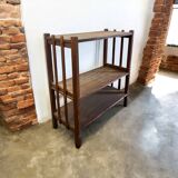 Vintage wooden open side cabinet / shelf