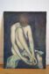 Jean Pesce (1926) painting "nude with bent leg" HSP