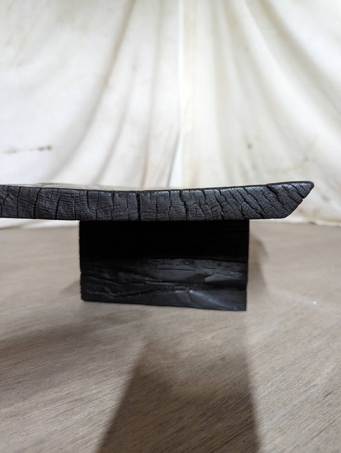 Table basse chêne brûlé