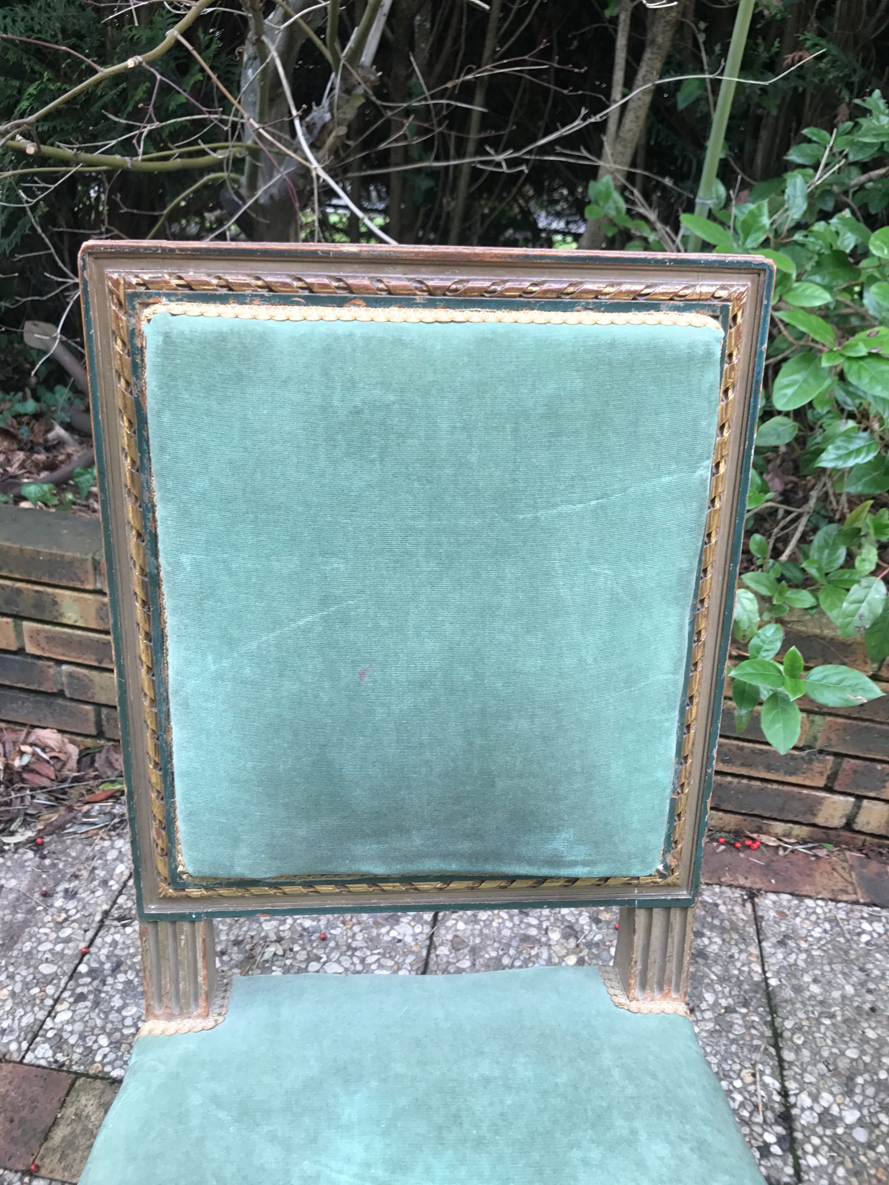 Pair of Louis XVI style chairs