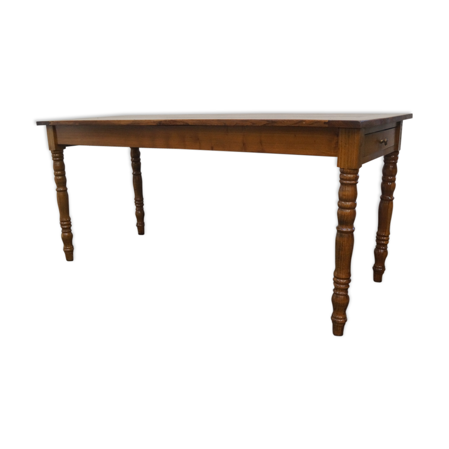 Table de ferme en orme massif