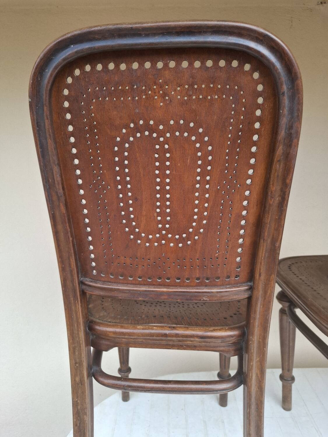 Pair of Thonet Vienna bistro chairs