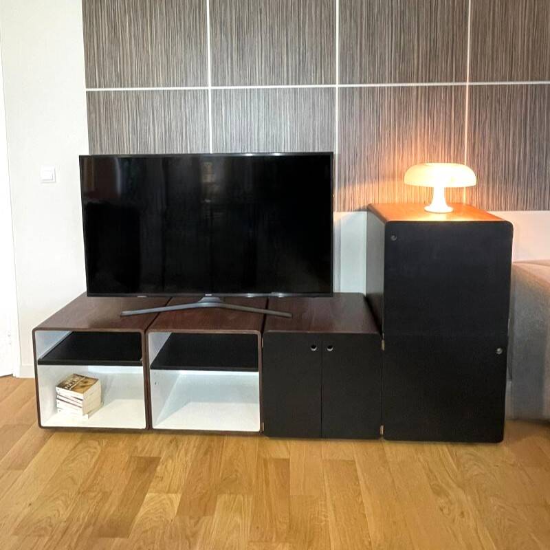 Modular enfilade Space Age vintage 1970s – 4 modules